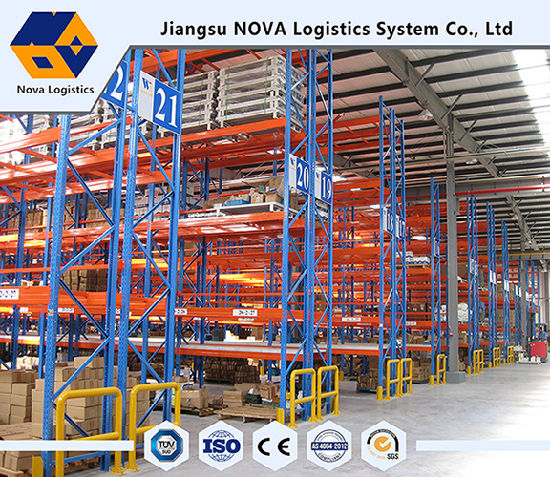 แท่นวางสินค้าแบบ Heavy Duty Blue Fram และ Orange Beam Pallet Rack