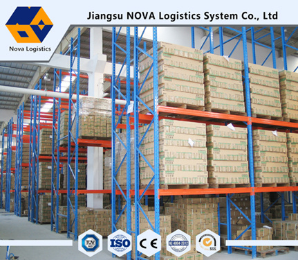 การเคลือบด้วยผงแบบ Electrastic Heavy Duty Selective Pallet Racking