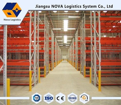 การเคลือบด้วยผงแบบ Electrastic Heavy Duty Selective Pallet Racking