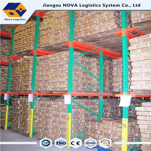 ความจุ 1,000 กก. กำลังโหลด FIFO Drive-in Pallet Racking