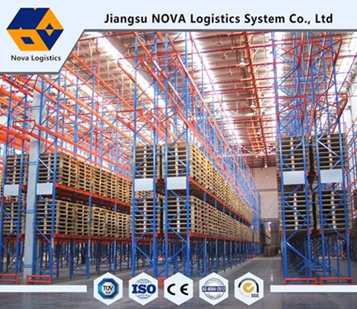 การเคลือบด้วยผงแบบ Electrastic Heavy Duty Selective Pallet Racking