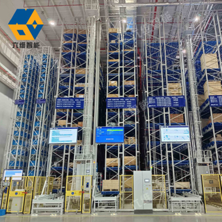 คลังสินค้าอัตโนมัติ Pallet Duty Racking AS/RS ระบบพร้อม CE 
